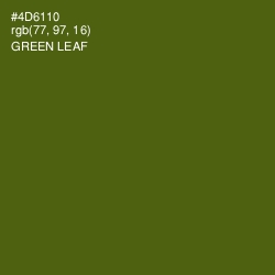 #4D6110 - Green Leaf Color Image