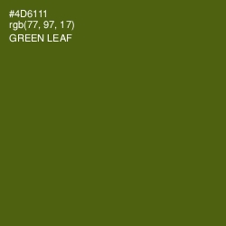 #4D6111 - Green Leaf Color Image