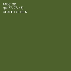 #4D612D - Chalet Green Color Image