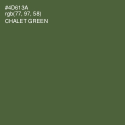 #4D613A - Chalet Green Color Image