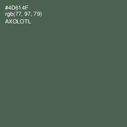 #4D614F - Axolotl Color Image
