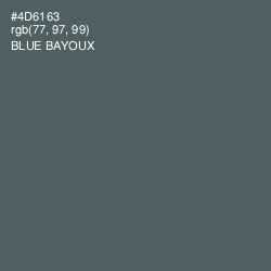 #4D6163 - Blue Bayoux Color Image