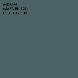 #4D6266 - Blue Bayoux Color Image