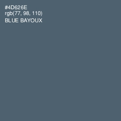 #4D626E - Blue Bayoux Color Image