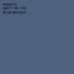 #4D627D - Blue Bayoux Color Image