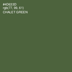 #4D633D - Chalet Green Color Image