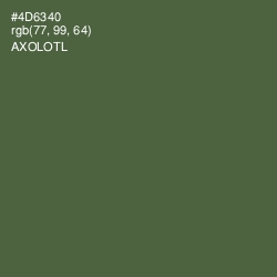 #4D6340 - Axolotl Color Image