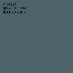 #4D636A - Blue Bayoux Color Image