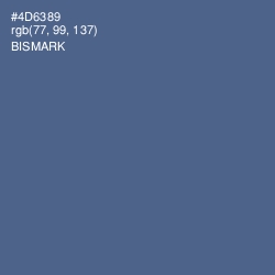 #4D6389 - Bismark Color Image