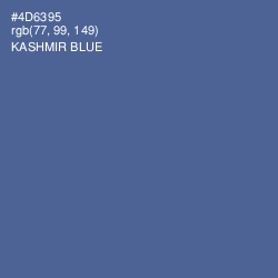 #4D6395 - Kashmir Blue Color Image