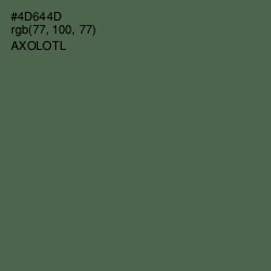 #4D644D - Axolotl Color Image