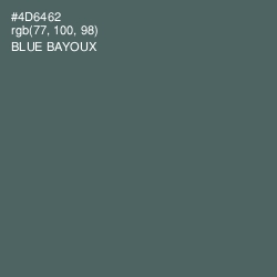 #4D6462 - Blue Bayoux Color Image