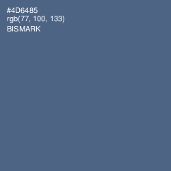 #4D6485 - Bismark Color Image