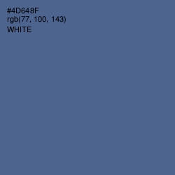 #4D648F - Kashmir Blue Color Image