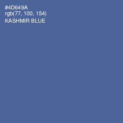 #4D649A - Kashmir Blue Color Image