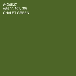 #4D6527 - Chalet Green Color Image