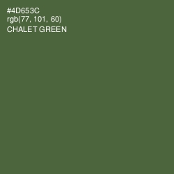 #4D653C - Chalet Green Color Image