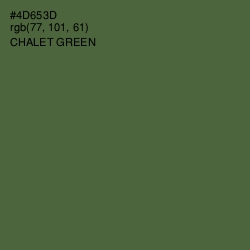 #4D653D - Chalet Green Color Image