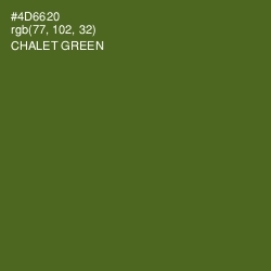 #4D6620 - Chalet Green Color Image