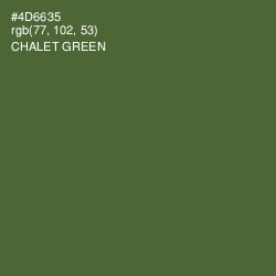 #4D6635 - Chalet Green Color Image