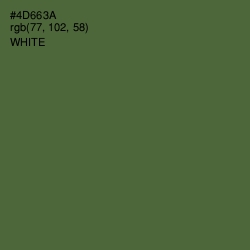 #4D663A - Chalet Green Color Image