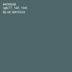 #4D6668 - Blue Bayoux Color Image