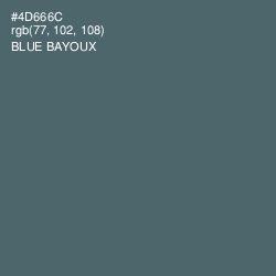 #4D666C - Blue Bayoux Color Image