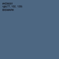 #4D6681 - Bismark Color Image