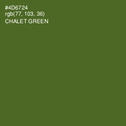#4D6724 - Chalet Green Color Image