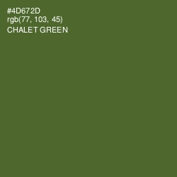 #4D672D - Chalet Green Color Image