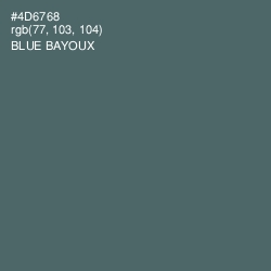 #4D6768 - Blue Bayoux Color Image
