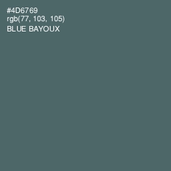 #4D6769 - Blue Bayoux Color Image