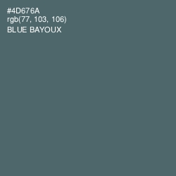 #4D676A - Blue Bayoux Color Image