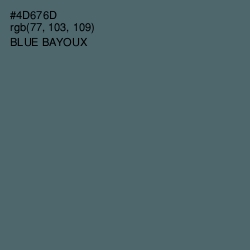 #4D676D - Blue Bayoux Color Image