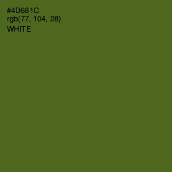 #4D681C - Green Leaf Color Image