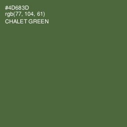 #4D683D - Chalet Green Color Image