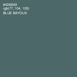 #4D6869 - Blue Bayoux Color Image
