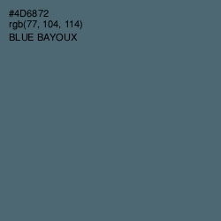 #4D6872 - Blue Bayoux Color Image