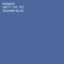#4D689D - Kashmir Blue Color Image