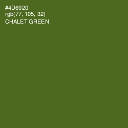 #4D6920 - Chalet Green Color Image