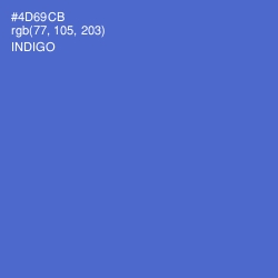 #4D69CB - Indigo Color Image