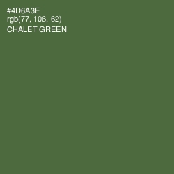#4D6A3E - Chalet Green Color Image