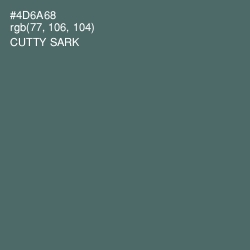 #4D6A68 - Cutty Sark Color Image