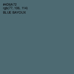 #4D6A72 - Blue Bayoux Color Image