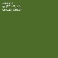 #4D6B2A - Chalet Green Color Image