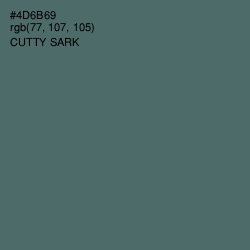 #4D6B69 - Cutty Sark Color Image