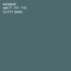 #4D6B6E - Cutty Sark Color Image
