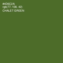 #4D6C2A - Chalet Green Color Image