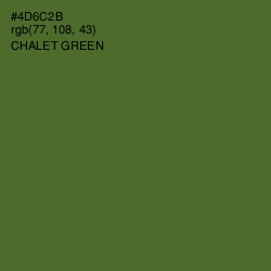 #4D6C2B - Chalet Green Color Image