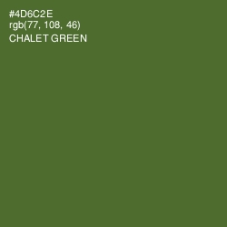 #4D6C2E - Chalet Green Color Image